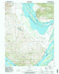 Brussels Illinois Historical topographic map, 1:24000 scale, 7.5 X 7.5 Minute, Year 1990