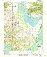 Brussels Illinois Historical topographic map, 1:24000 scale, 7.5 X 7.5 Minute, Year 1954