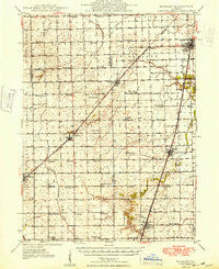 Buckley Illinois Historical topographic map, 1:62500 scale, 15 X 15 Minute, Year 1949
