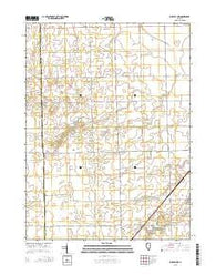 Buckley NW Illinois Current topographic map, 1:24000 scale, 7.5 X 7.5 Minute, Year 2015