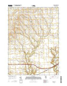 Buda NE Illinois Current topographic map, 1:24000 scale, 7.5 X 7.5 Minute, Year 2015