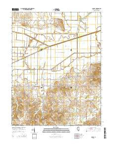 Bungay Illinois Current topographic map, 1:24000 scale, 7.5 X 7.5 Minute, Year 2015