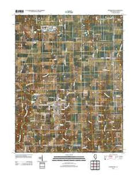 Bunker Hill Illinois Historical topographic map, 1:24000 scale, 7.5 X 7.5 Minute, Year 2012