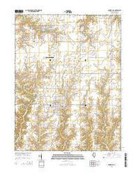 Bunker Hill Illinois Current topographic map, 1:24000 scale, 7.5 X 7.5 Minute, Year 2015