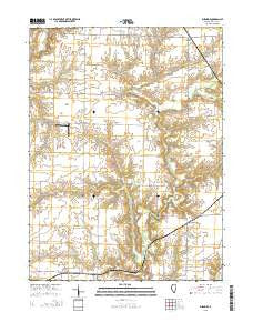 Burnside Illinois Current topographic map, 1:24000 scale, 7.5 X 7.5 Minute, Year 2015