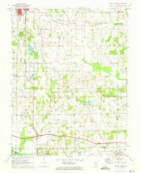 Burnt Prairie Illinois Historical topographic map, 1:24000 scale, 7.5 X 7.5 Minute, Year 1971