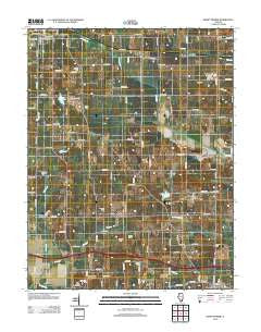 Burnt Prairie Illinois Historical topographic map, 1:24000 scale, 7.5 X 7.5 Minute, Year 2012