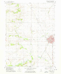 Bushnell West Illinois Historical topographic map, 1:24000 scale, 7.5 X 7.5 Minute, Year 1974
