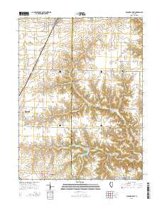 Bushnell East Illinois Current topographic map, 1:24000 scale, 7.5 X 7.5 Minute, Year 2015