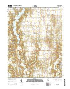 Butler Illinois Current topographic map, 1:24000 scale, 7.5 X 7.5 Minute, Year 2015
