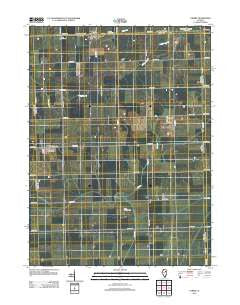 Cabery Illinois Historical topographic map, 1:24000 scale, 7.5 X 7.5 Minute, Year 2012
