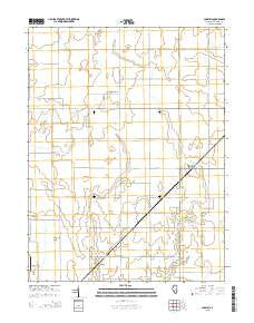 Cadwell Illinois Current topographic map, 1:24000 scale, 7.5 X 7.5 Minute, Year 2015