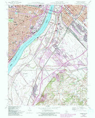 Cahokia Illinois Historical topographic map, 1:24000 scale, 7.5 X 7.5 Minute, Year 1954