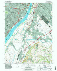 Cahokia Illinois Historical topographic map, 1:24000 scale, 7.5 X 7.5 Minute, Year 1993