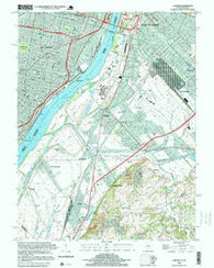 Cahokia Illinois Historical topographic map, 1:24000 scale, 7.5 X 7.5 Minute, Year 1998