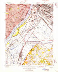 Cahokia Illinois Historical topographic map, 1:24000 scale, 7.5 X 7.5 Minute, Year 1949