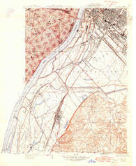 Cahokia Illinois Historical topographic map, 1:24000 scale, 7.5 X 7.5 Minute, Year 1940