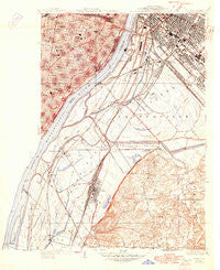 Cahokia Illinois Historical topographic map, 1:24000 scale, 7.5 X 7.5 Minute, Year 1940