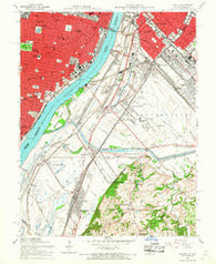 Cahokia Illinois Historical topographic map, 1:24000 scale, 7.5 X 7.5 Minute, Year 1954