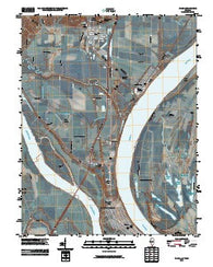Cairo Illinois Historical topographic map, 1:24000 scale, 7.5 X 7.5 Minute, Year 2010