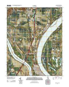 Cairo Illinois Historical topographic map, 1:24000 scale, 7.5 X 7.5 Minute, Year 2012