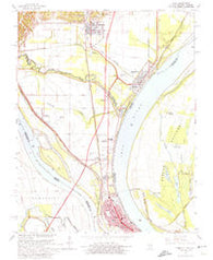 Cairo Illinois Historical topographic map, 1:24000 scale, 7.5 X 7.5 Minute, Year 1967