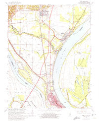 Cairo Illinois Historical topographic map, 1:24000 scale, 7.5 X 7.5 Minute, Year 1967