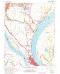Cairo Illinois Historical topographic map, 1:24000 scale, 7.5 X 7.5 Minute, Year 1967