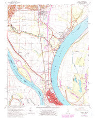 Cairo Illinois Historical topographic map, 1:24000 scale, 7.5 X 7.5 Minute, Year 1967