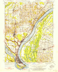Cairo Illinois Historical topographic map, 1:62500 scale, 15 X 15 Minute, Year 1931
