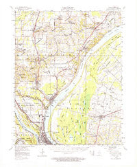 Cairo Illinois Historical topographic map, 1:62500 scale, 15 X 15 Minute, Year 1953
