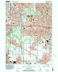 Calumet City Illinois Historical topographic map, 1:24000 scale, 7.5 X 7.5 Minute, Year 1998