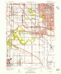 Calumet City Illinois Historical topographic map, 1:24000 scale, 7.5 X 7.5 Minute, Year 1953
