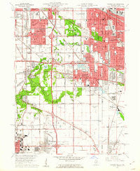 Calumet City Illinois Historical topographic map, 1:24000 scale, 7.5 X 7.5 Minute, Year 1960