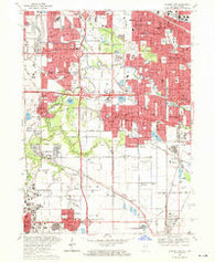 Calumet City Illinois Historical topographic map, 1:24000 scale, 7.5 X 7.5 Minute, Year 1968