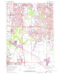 Calumet City Illinois Historical topographic map, 1:24000 scale, 7.5 X 7.5 Minute, Year 1968