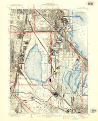Calumet Lake Illinois Historical topographic map, 1:24000 scale, 7.5 X 7.5 Minute, Year 1929