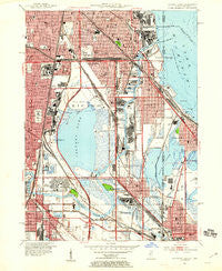 Calumet Lake Illinois Historical topographic map, 1:24000 scale, 7.5 X 7.5 Minute, Year 1953