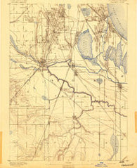 Calumet Illinois Historical topographic map, 1:62500 scale, 15 X 15 Minute, Year 1892