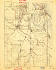 Calumet Illinois Historical topographic map, 1:62500 scale, 15 X 15 Minute, Year 1893