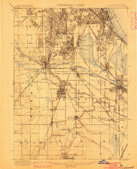 Calumet Illinois Historical topographic map, 1:62500 scale, 15 X 15 Minute, Year 1900