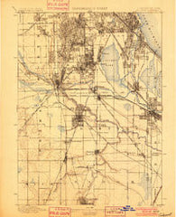 Calumet Illinois Historical topographic map, 1:62500 scale, 15 X 15 Minute, Year 1901