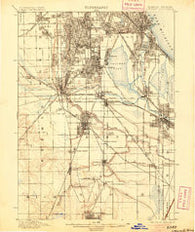 Calumet Illinois Historical topographic map, 1:62500 scale, 15 X 15 Minute, Year 1901