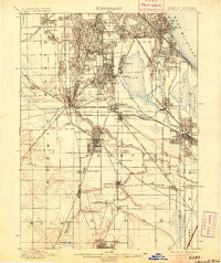 Calumet Illinois Historical topographic map, 1:62500 scale, 15 X 15 Minute, Year 1901