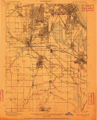 Calumet Illinois Historical topographic map, 1:62500 scale, 15 X 15 Minute, Year 1901