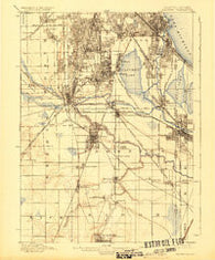 Calumet Illinois Historical topographic map, 1:62500 scale, 15 X 15 Minute, Year 1901