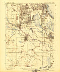 Calumet Illinois Historical topographic map, 1:62500 scale, 15 X 15 Minute, Year 1901