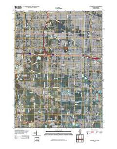 Calumet City Illinois Historical topographic map, 1:24000 scale, 7.5 X 7.5 Minute, Year 2010