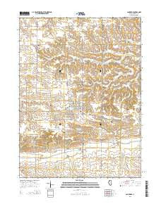Cambridge Illinois Current topographic map, 1:24000 scale, 7.5 X 7.5 Minute, Year 2015