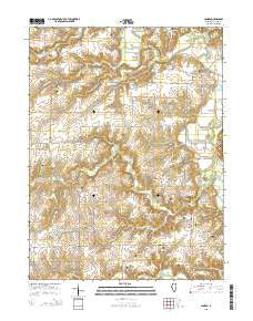 Camden Illinois Current topographic map, 1:24000 scale, 7.5 X 7.5 Minute, Year 2015